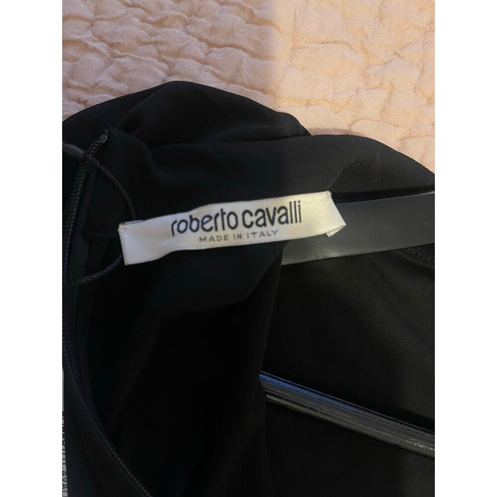 Roberto Cavalli Studded Mini Dress in Black with Gold Studs NWT - Picture 13 of 16